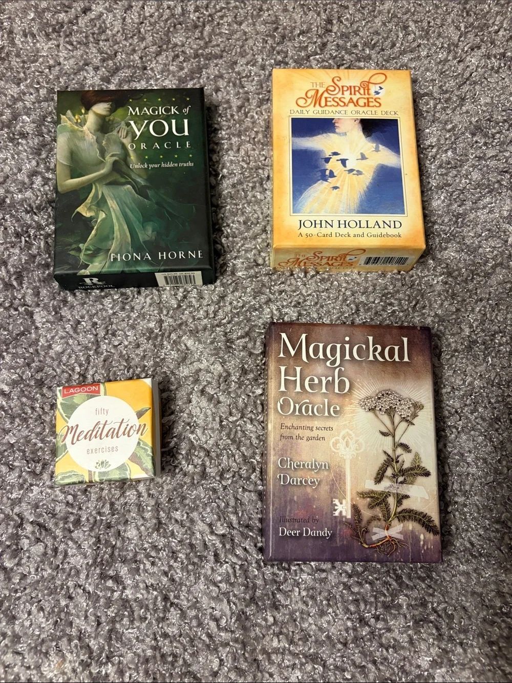 3 Sets Oracle Cards and One Meditation Card Set
